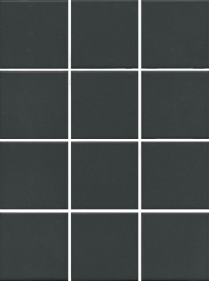 Российская плитка Kerama Marazzi Агуста 1333 Агуста черный натуральный 9,8х9,8 из 12 частей 9,8x9,8x7 30 40