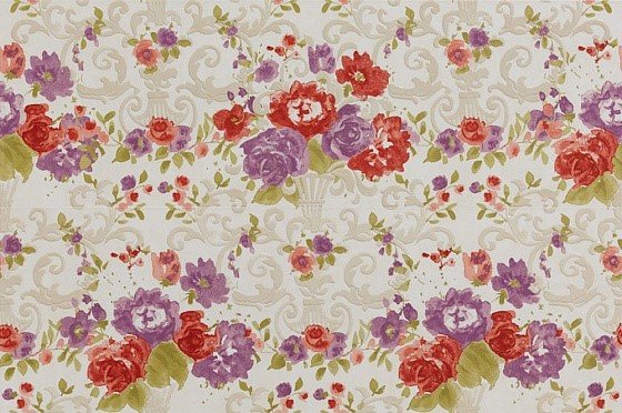 Petracers Primavera Romana Fioritura su Bianco 97.7х65