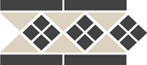 Border LISBON 1 with 1 strip Stand.(Tr.16, Dots 14, Strips 14) 15х28