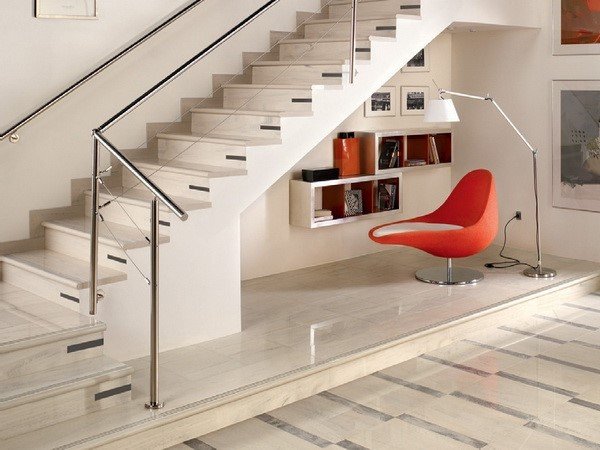 Wood look tiled stair case Stair remodel, Stairs, Stairs tiles