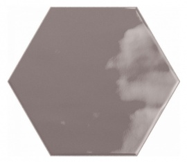 Hex Charcoal Glossy 17.3х15