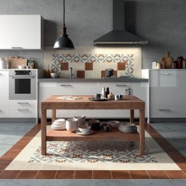 Итальянская плитка на пол для кухни