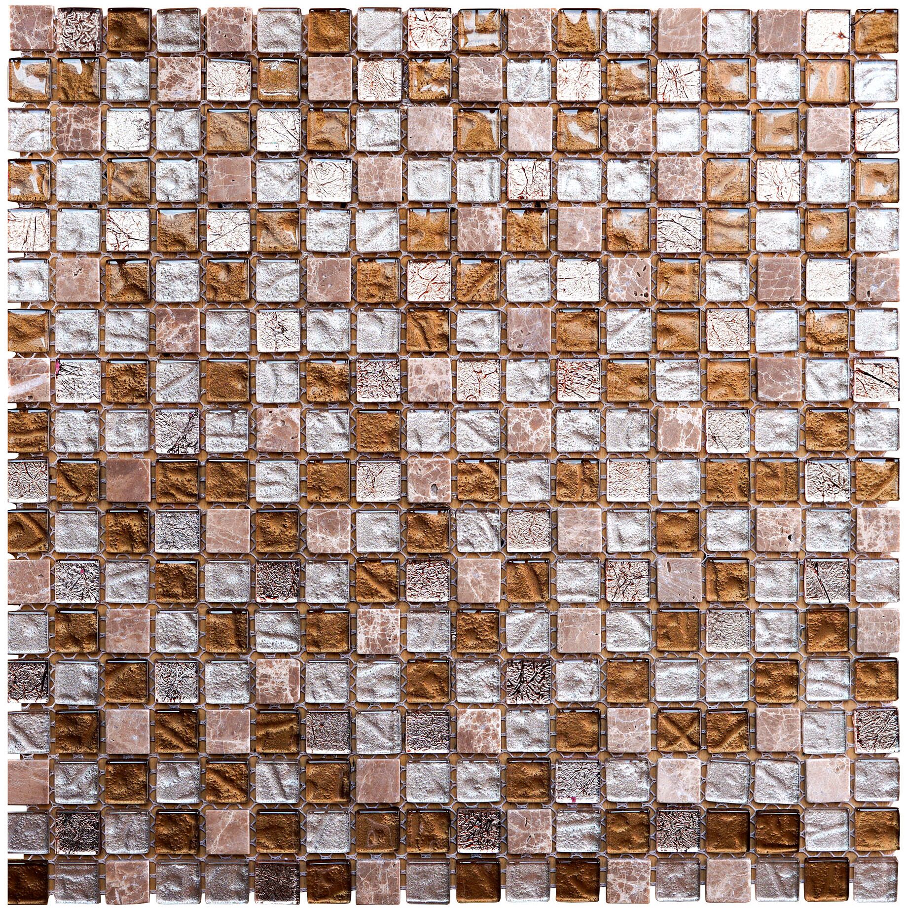 Orro Glass Mosaic Колониал Браун 30х30