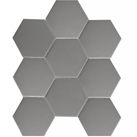 Hexagon big Grey Matt (FQ21016) 25.6х29.5