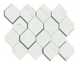 Carrara Pure Mosaico Esagono 3D 35.3х28.2