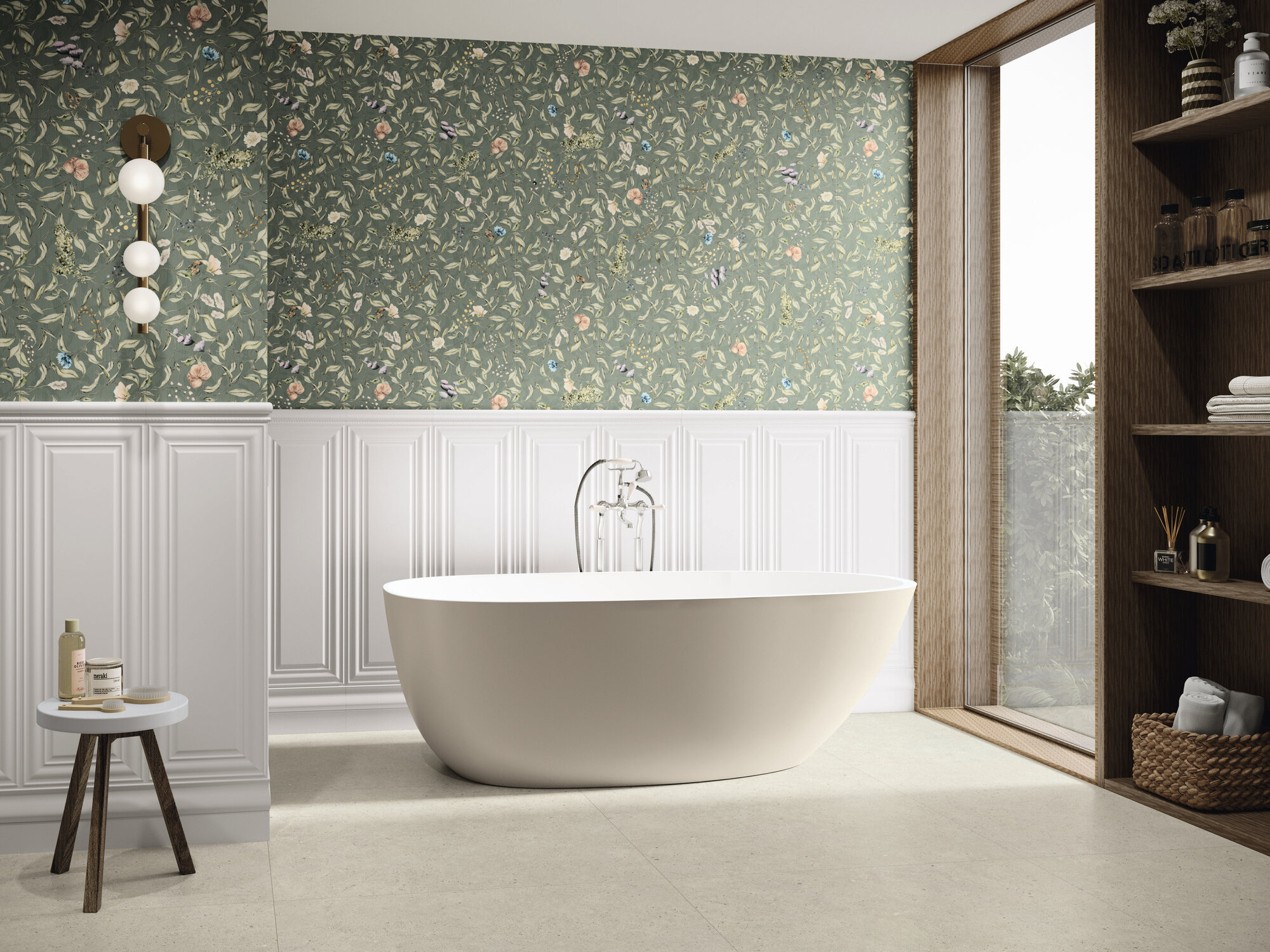 Fables Plinth White Mate Rect 30x90