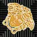 47310 Meteorite Toz.Med.Lap Nero/Oro 2.7х2.7