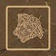 262583 Emote Versace Home Tozzetto Pulpis Marrone 4х4