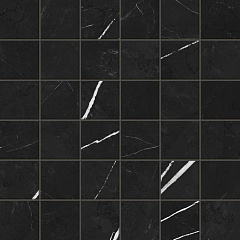 Forte Dei Marmi Elegant Black Mosaic Lapp. 30 30