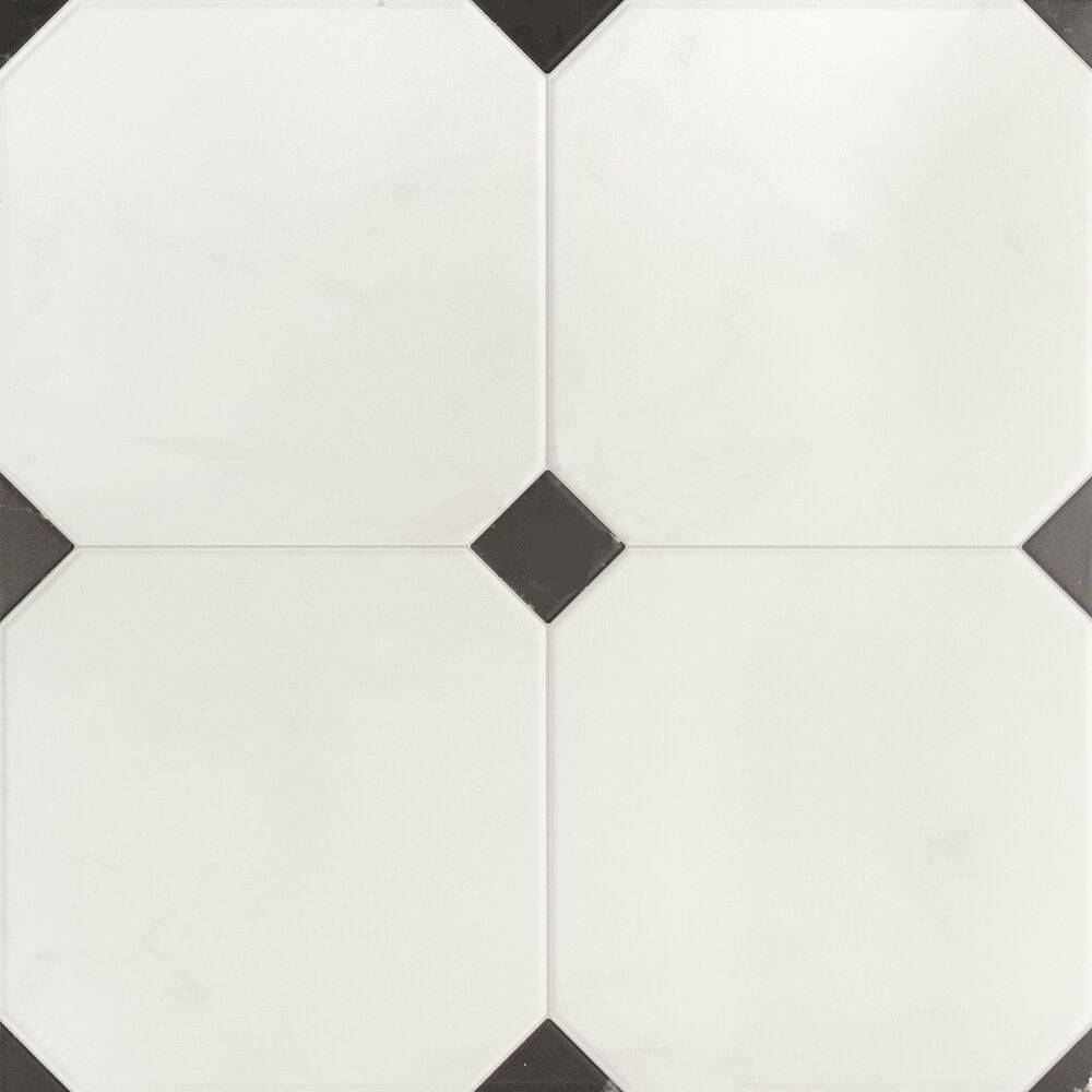 Betera Black-White Satin 33.3x33.3