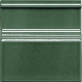 ADMO5205 Adex Modernista Rodapie Clasico C/C Verde Oscuro 15х15