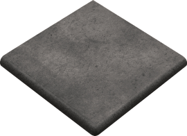 Orion Rounded Stair-tread Corner Antracita 33х33