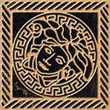 240303 Versace Marble Tozz Medusa Nero Sabbia 11.5х11.5