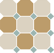 OCT13-B White 16 Yellow 03 OCTAGON/Turquoise 13 Dots 30х30