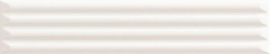 Up White Cannettato Glossy 25х5