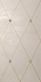 Rhombus Oro su Beige, fregio Oro con Swarovski 100х50