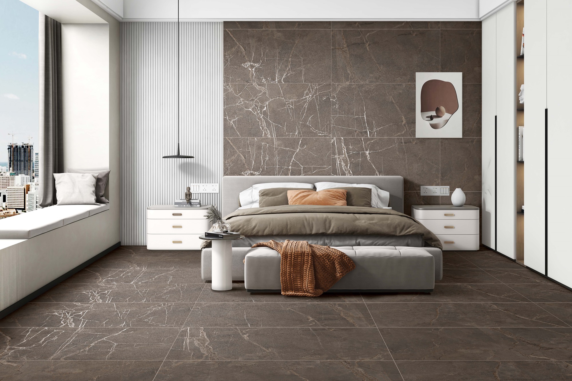 Mia Dark Matt Carving 60х60