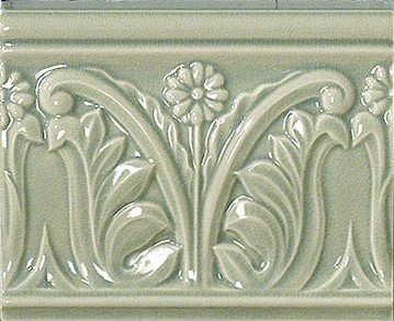 Итальянская плитка Vallelunga Rialto Rialto Listello Floreale Vintage Blue 12 15