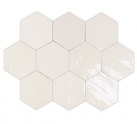 Zellige Hexa White Mix 12.4х10.8