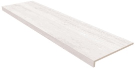 Peldaño Recto 120 Travis Gris Liso 120x33