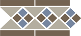 Border LISBON with 1 strip (Tr.01, Dots 29+11, Strips 29) 28 15