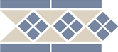 Border LISBON with 1 strip (Tr.16, Dots 11, Strips 11) 28 15