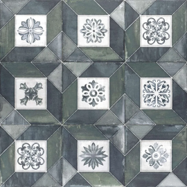Elegance Deco Blu Green 20x20