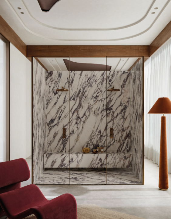Ultra Marmi Fior di viola 150X75 cashmere 6mm
