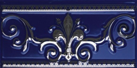 Cenefa Cobalto Silver 20х10