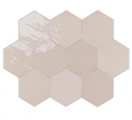 Zellige Hexa Nude Mix 12.4х10.8