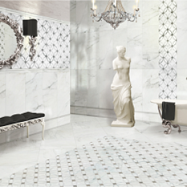 Белая керамическая плитка – благородство и стильность интерьера