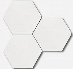 Scale Hexagon White Mat 11.6 10.1