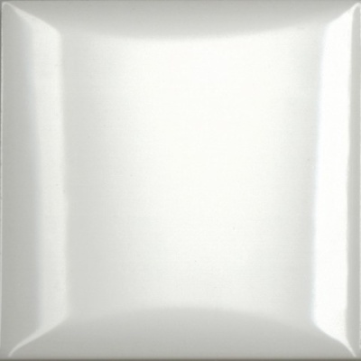 Испанская плитка Absolut Keramika Monocolor Biselado Decor Mimbre Blanco 10 10