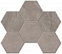 Luna LN02/TE02 Мозаика Hexagon Непол. Grey 25 28,5