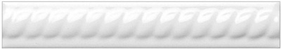 Испанская плитка Adex Neri ADNE5157 Trenza PB Blanco Z 15х2.5