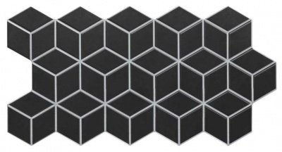Испанская плитка Realonda Rhombus Rhombus Black 26.5 51