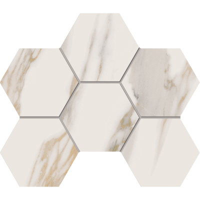 Российская плитка Estima Miramare Мозаика RM01 Hexagon непол. 25 28.5