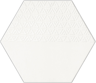 Испанская плитка Realonda Hexamix Hexamix Opal Deco White 28.5 33