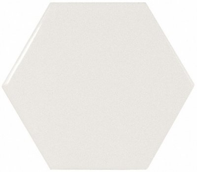 Испанская плитка Equipe Scale Scale Hexagon White 10.7 12.4