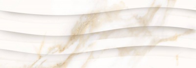 Итальянская плитка Ricchetti Marble Boutique Настенная плитка Calacatta White Wave Lucido Ret 30x90 30 90