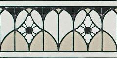 Плитка Bordura Fenice Gray Craquele 20х10 (Италия) Bordura Fenice Gray Craquele 20х10