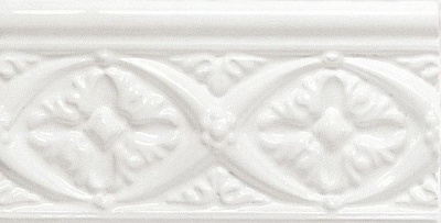 Испанская плитка Adex Neri ADNE4002 Relieve Bizantino Blanco Z 7.5 15