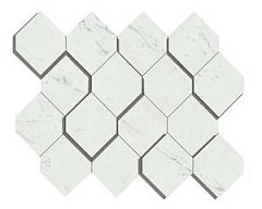 Carrara Pure Mosaico Esagono 3D 28.2 35.3