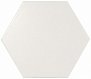 Scale Hexagon White Matt 10.7 12.4