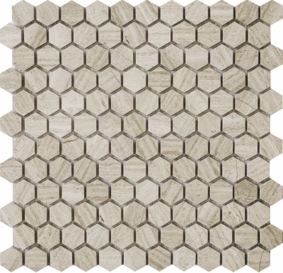Китайская плитка Muare Каменная мозаика QS-Hex011-25H/10 30.5 30.5