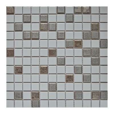 Китайская плитка Pixmosaic Керамическая мозаика PIX647 (чип 2,5х2,5 см.) 31.5 31.5
