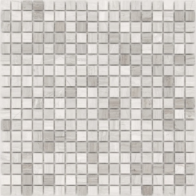 Китайская плитка CRM Pietrine Travertino Silver Pol (1.5x1.5) 30.5 30.5