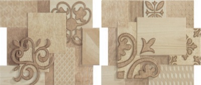 Испанская плитка Porcelanite Dos 9520, 9516 9516 Comp.crema beige sin fin II 23.2 19.9