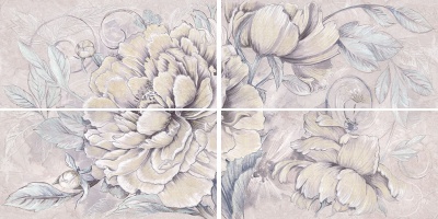 Российская плитка Керлайф Delicato DELICATO BOUQUET PERLA (4шт) 63 126