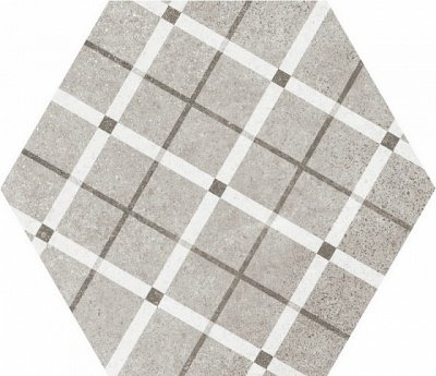 Испанская плитка Equipe Hexatile Cement Cement GEO Grey (17 видов паттерна) 17.5 20